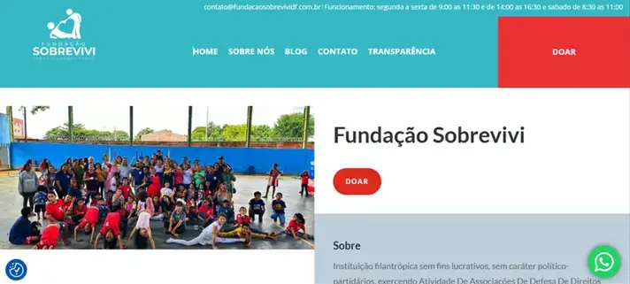 Case da Fundação Sobrevivi